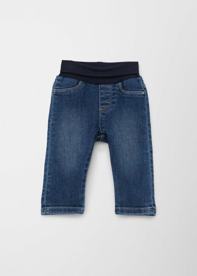 Jeans mit weichem Rippbund