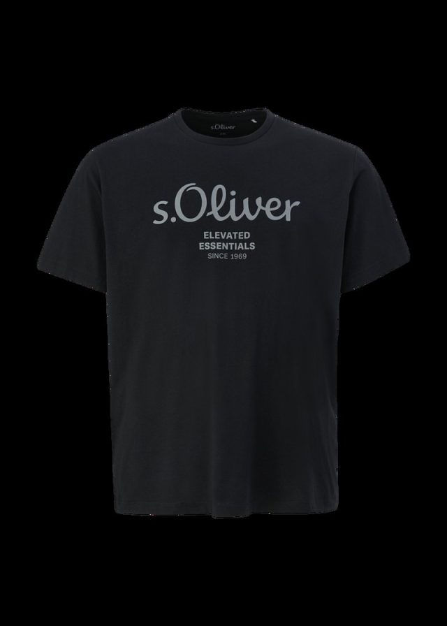 Baumwoll-T-Shirt mit Logo-Print