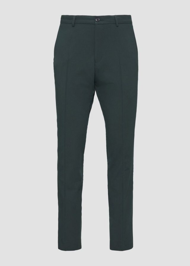 s.O PURE: Hochelastische Anzughose in Wolloptik