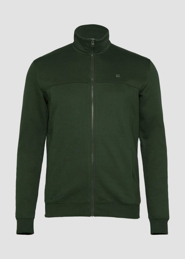 Sweatjacke mit Stehkragen