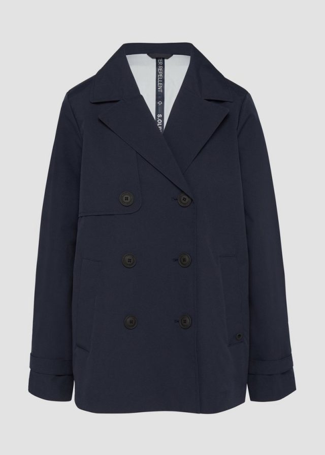 Wasserabweisende Cabanjacke mit Riegeldetail am Ärmel