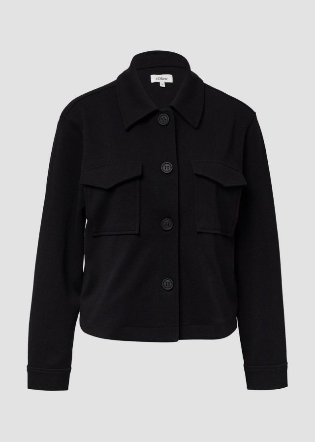 Strukturierte Jacke aus Interlock