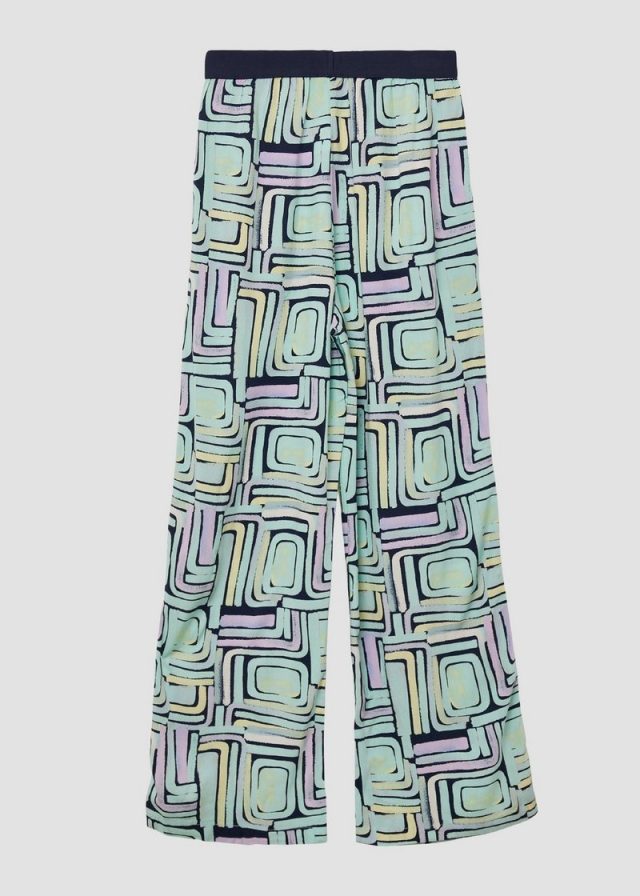 Wide-Leg-Hose aus Viskose im Loose Fit