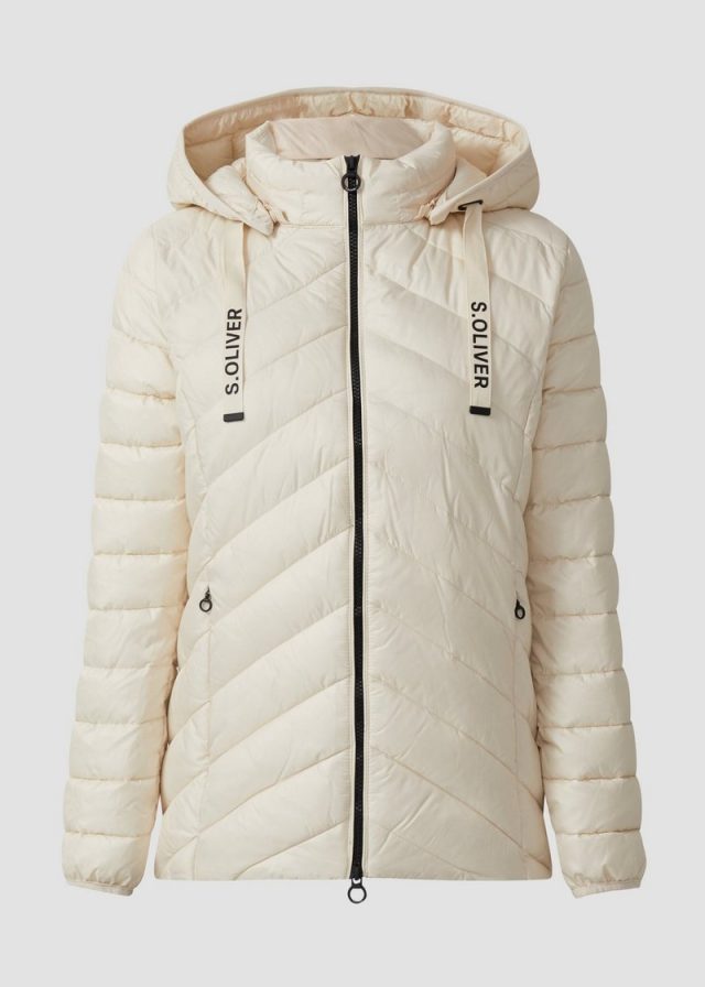 Steppjacke mit abnehmbarer Kapuze