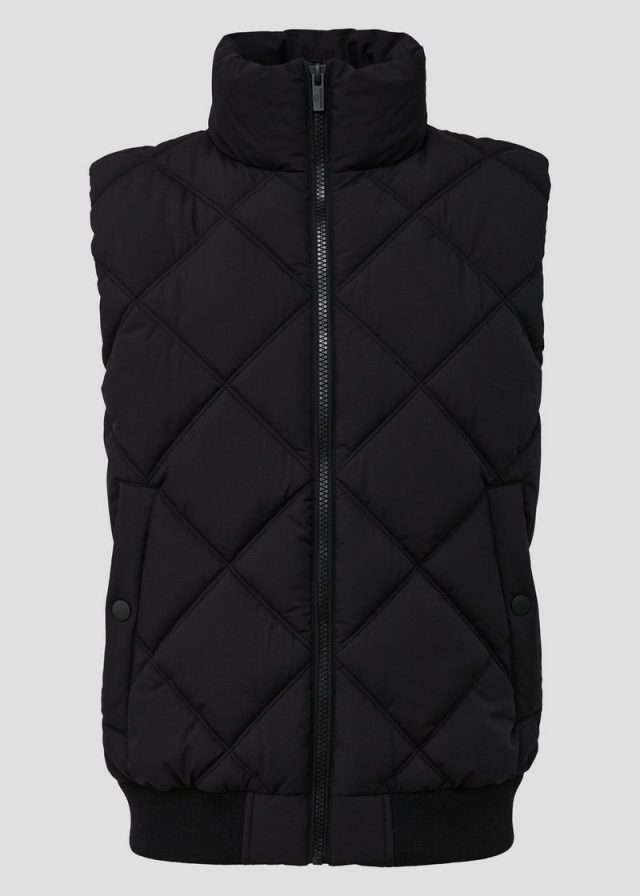 Wattierte Steppweste mit Eingrifftaschen