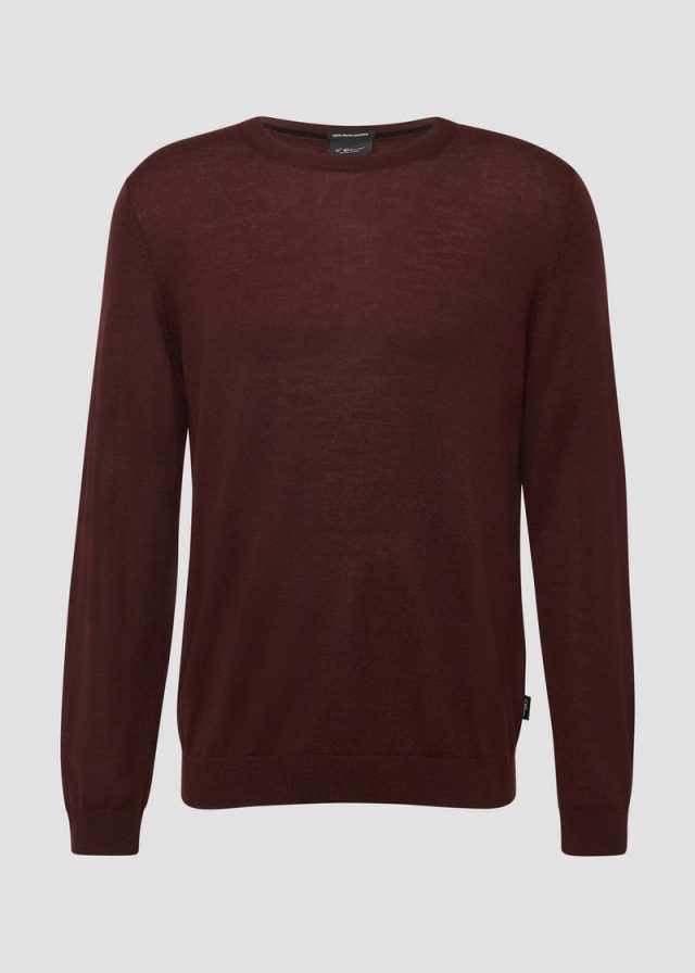 Strickpullover aus reiner Merinowolle