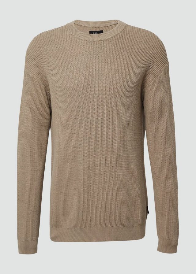 Strickpullover im Relaxed Fit mit Struktur