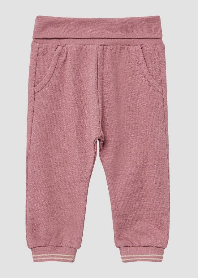 Strukturierte Jogpants mit Umschlagbund