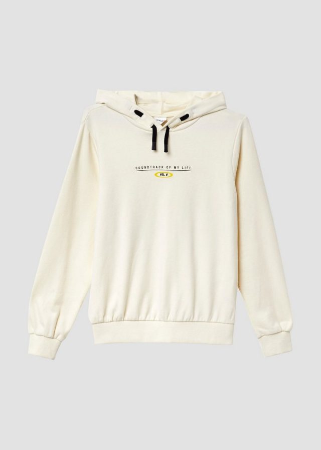 Kapuzensweater mit Front- und Rückenprint