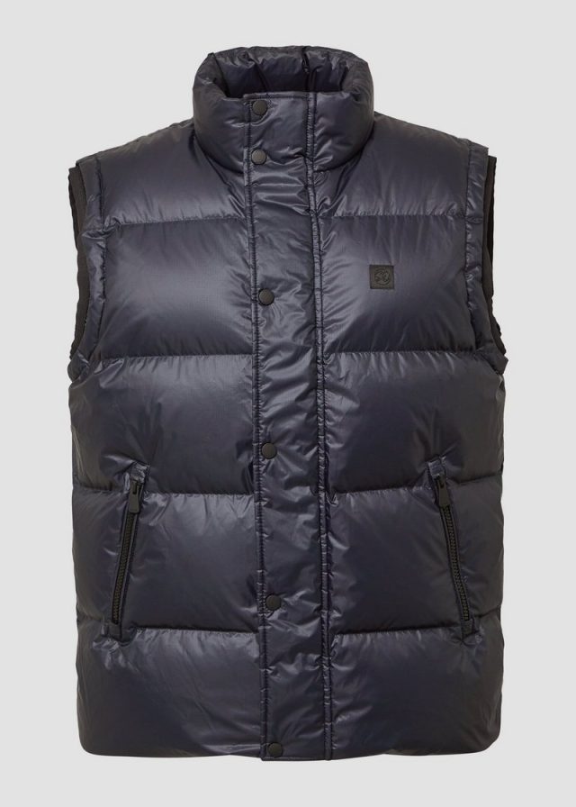 Edle Steppweste mit recycelter Daune