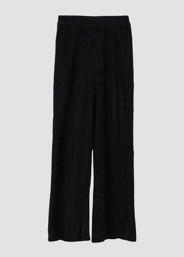 Wide Leg Jogpants mit samtiger Struktur