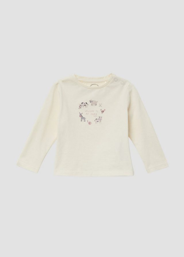 Longsleeve mit glitzerndem Frontprint