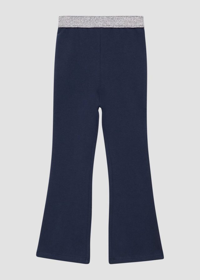 Flared-Leg-Leggings mit Glitzerbund