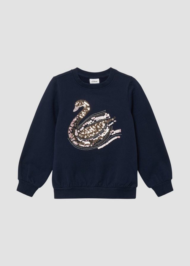 Kuscheliges Sweatshirt mit Pailletten-Artwork
