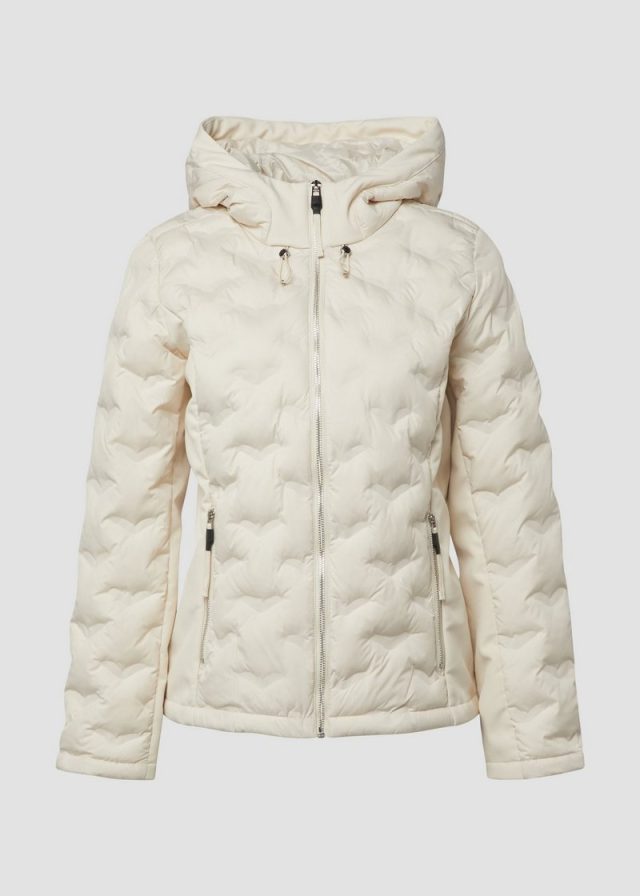 Leichte Slim Fit-Jacke im Fabricmix