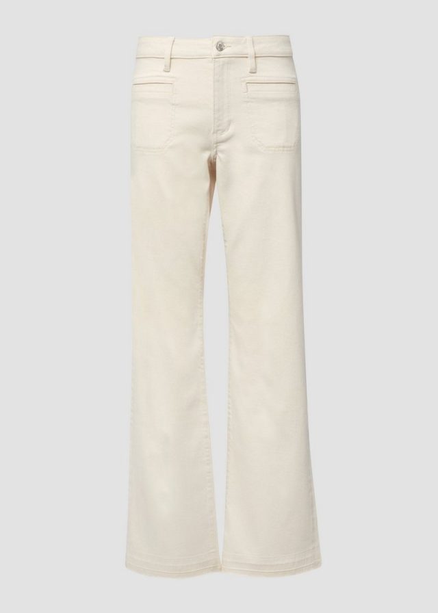 Jeans / Regular Fit / Mid Rise / Flared Leg / ausgefranster Saum