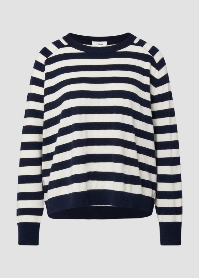 Oversized Strickpullover aus Viskosemix