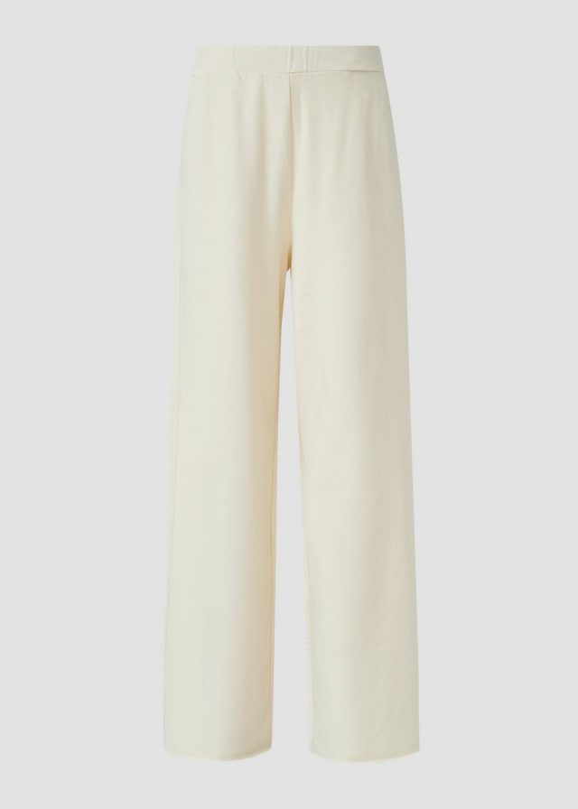 Jersey-Hose mit Wide Leg und elastischem Bund