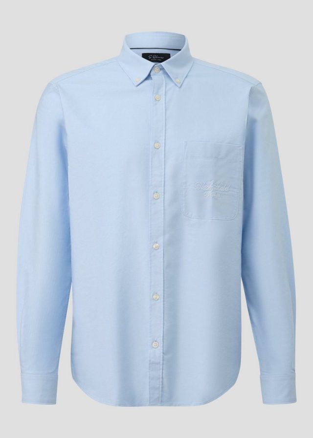 Regular Fit: Oxfordhemd mit Button-down-Kragen und Brusttasche