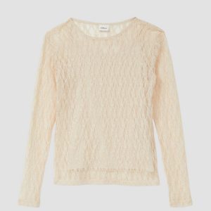 Elastisches 2-in-1-Shirt aus Spitze