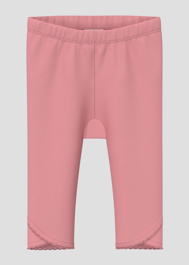 Leggings mit Zierkante am Saum