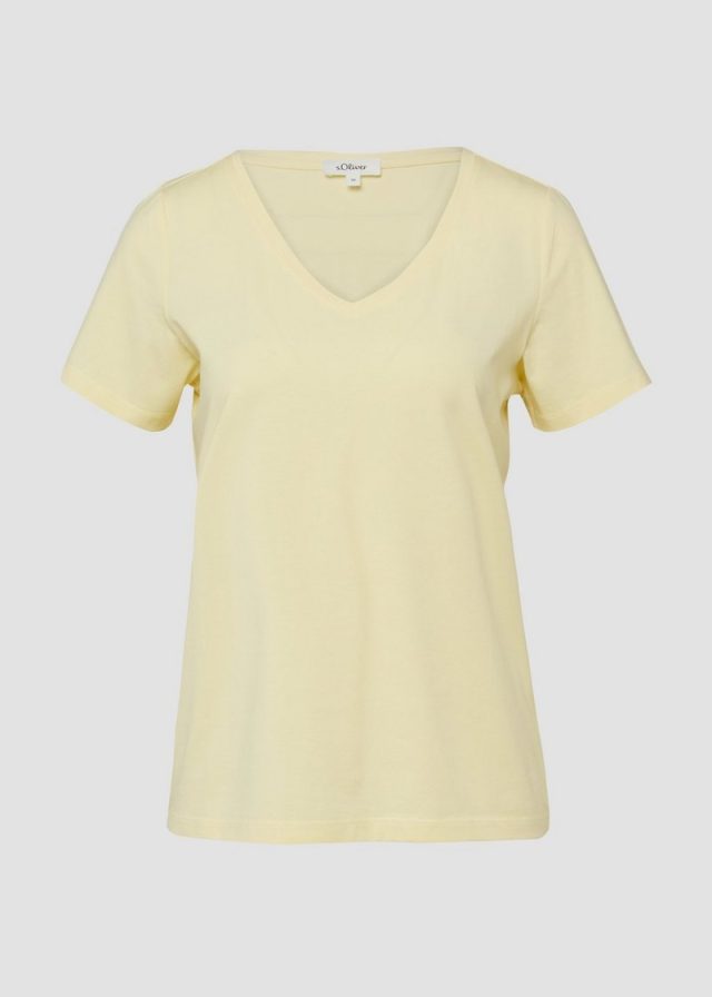 T-Shirt mit V-Ausschnitt