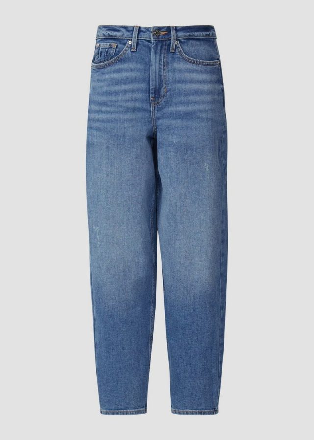 Ankle-Jeans / Regular Fit / High Rise / Barrel Leg