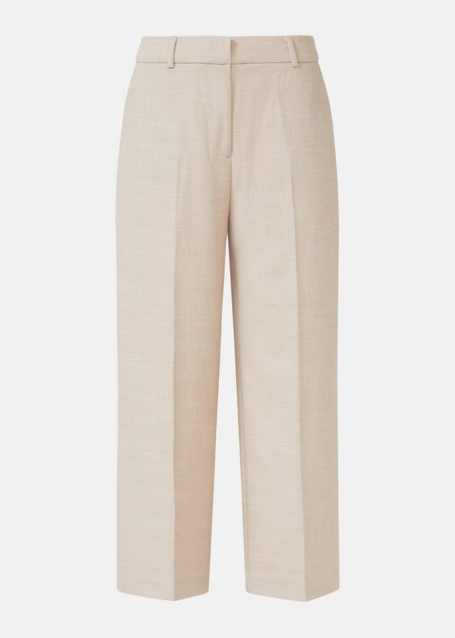 Strukturierte Culotte mit Eingrifftaschen