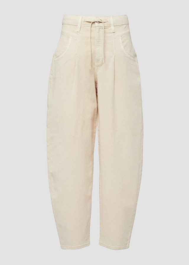 Ankle-Hose mit Garment Dye und Durchzugkordel