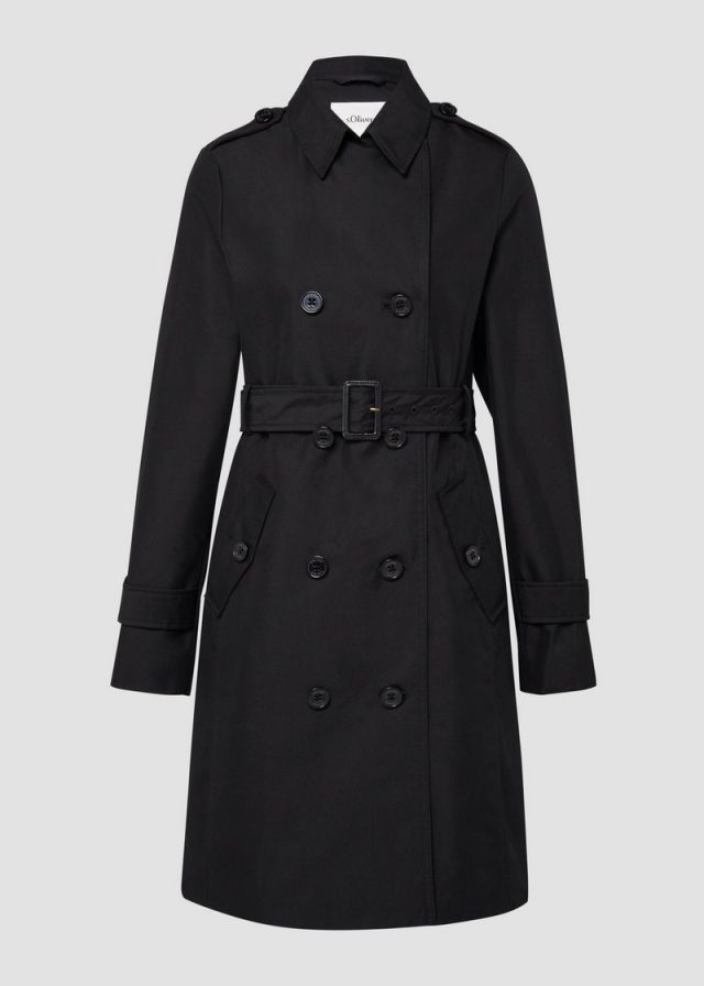 Wasserabweisender Trenchcoat im Slim Fit