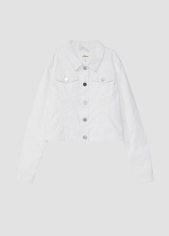 Jacke aus elastischem Twill