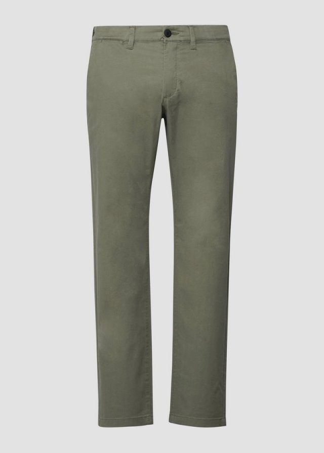 Elastische Hose aus feinem Baumwollstretch