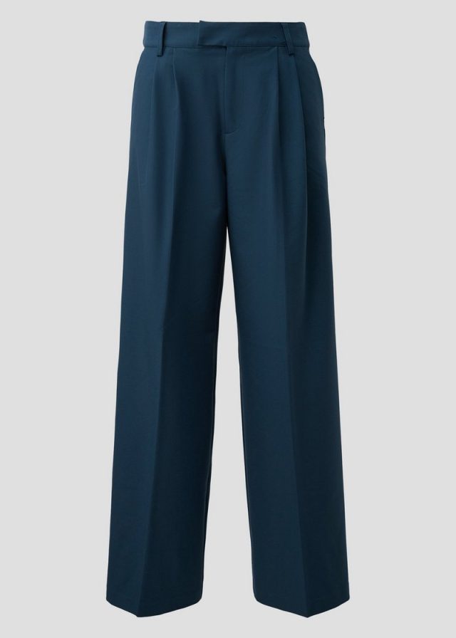 Wide Leg Hose mit Bundfalten