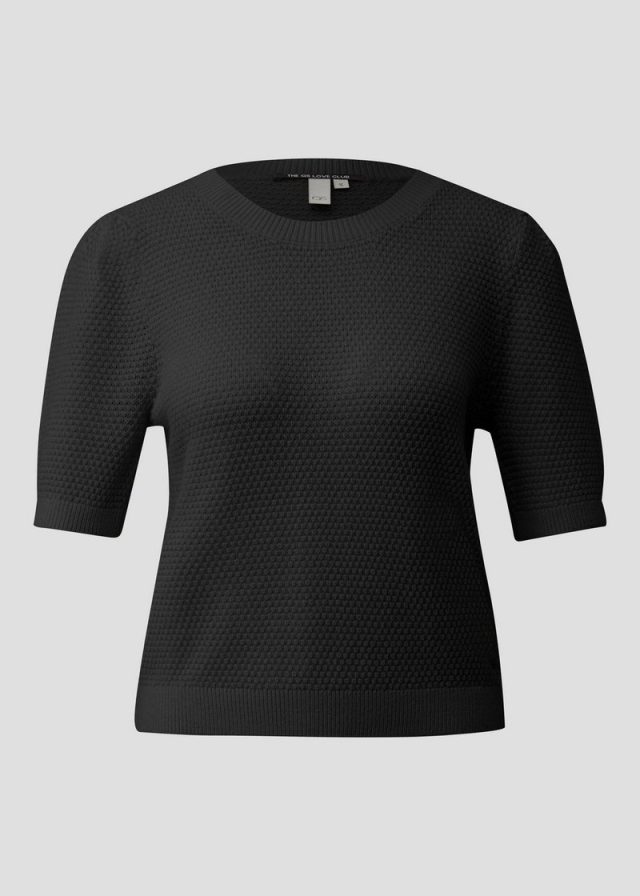 Strukturierter Pullover