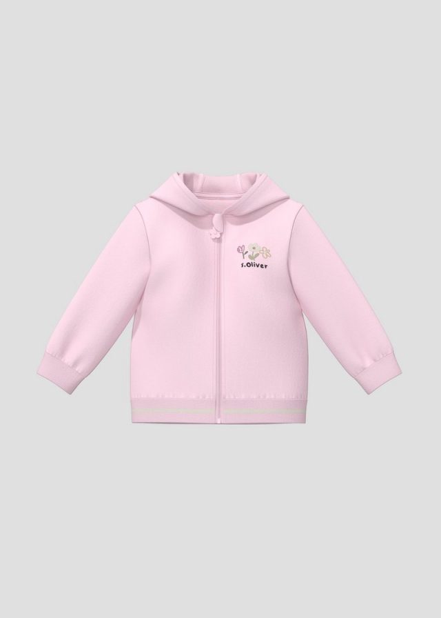 Unisex Sweatshirt-Jacke mit Kapuze und Motiv