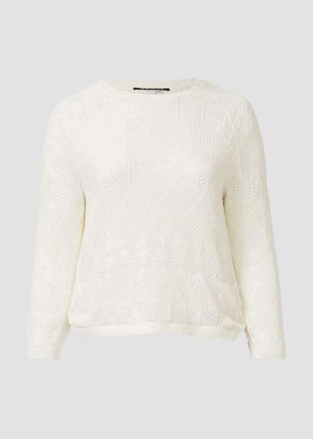 Transparenter Baumwollpullover