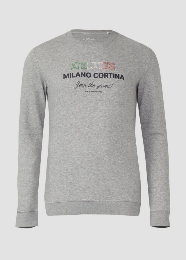 Weiches Sweatshirt mit Artwork im Relaxed Fit | Wintersport-Kollektion