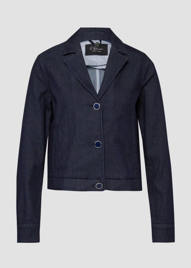 Verkürzte Jacke mit Reverskragen